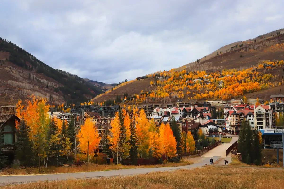 Vail Village in winter, Colorado